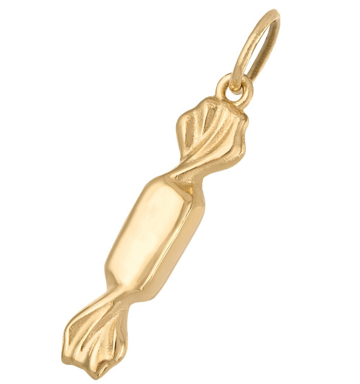 Engravable Candy 14K Gold Charm
